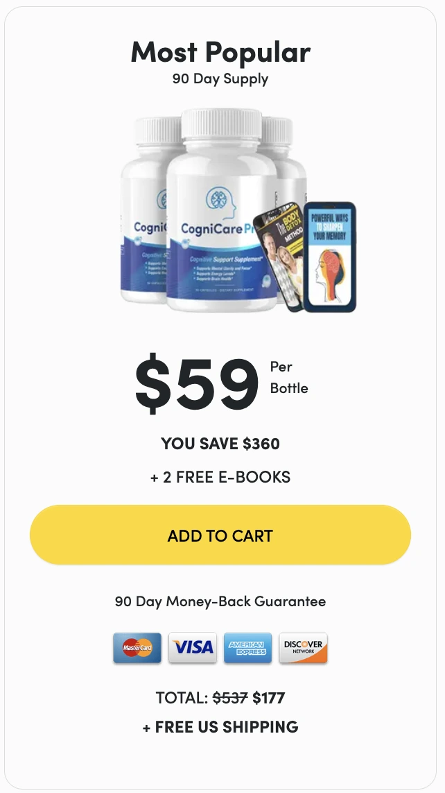 CogniCare Pro three bottles order